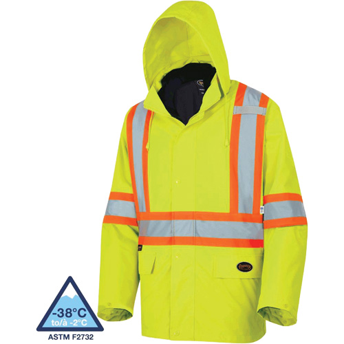 5633 Manteau 3 en 1 The Rock, Jaune lime haute visibilit&eacute;, T-petit Superchem Industries