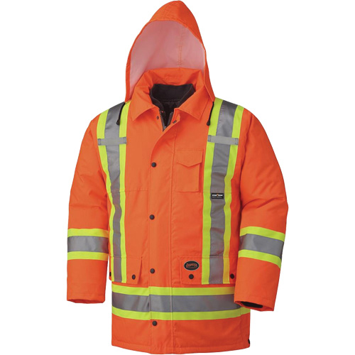 5020 Manteau imperm&eacute;able 7 en 1, Orange haute visibilit&eacute;, 5T-Grand Superchem Industries