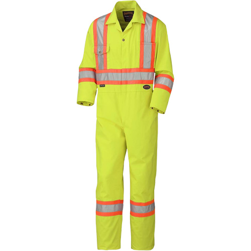 5512 Coveralls, 36, High Visibility Lime-Yellow Superchem Industries