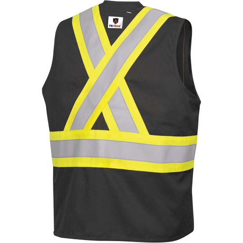 7729 Veste r&eacute;sistante aux arcs &eacute;lectriques FR-Tech, Petit, Noir, 10 cal/cm² Superchem Industries