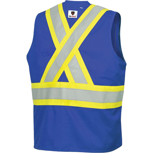 7730 FR-Tech&reg; Flame-Resistant Arc Safety Vest, Small, Royal Blue, 10 cal/cm² Superchem Industries