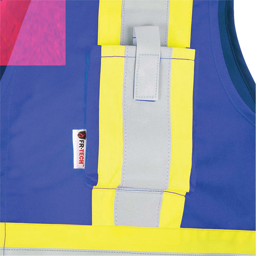 7730 FR-Tech&reg; Flame-Resistant Arc Safety Vest, Small, Royal Blue, 10 cal/cm² Superchem Industries