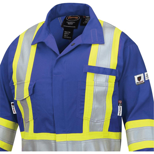 7704W FR-Tech&reg; Women's FR/Arc-Rated Coveralls, Size X-Small, Royal Blue, 10 cal/cm² Superchem Industries