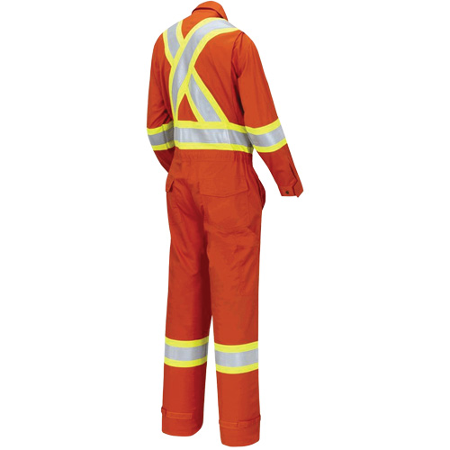 7702W FR-Tech&reg; Women's FR/Arc-Rated Coveralls, Size X-Small, High Visibility Orange, 10 cal/cm² Superchem Industries
