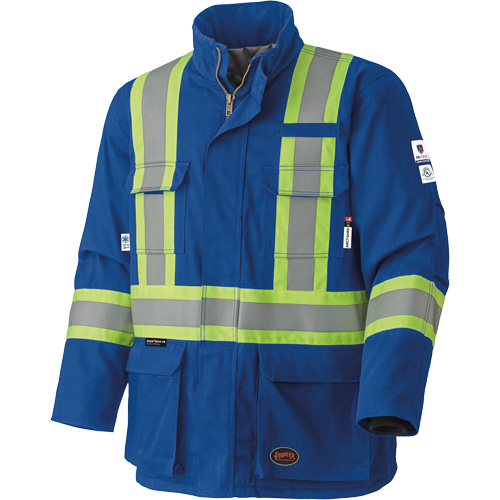5523 Manteau de s&eacute;curit&eacute; ignifuge, Petit, Bleu royal, 58 cal/cm² Superchem Industries