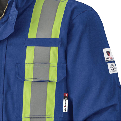 5523 Manteau de s&eacute;curit&eacute; ignifuge, Petit, Bleu royal, 58 cal/cm² Superchem Industries