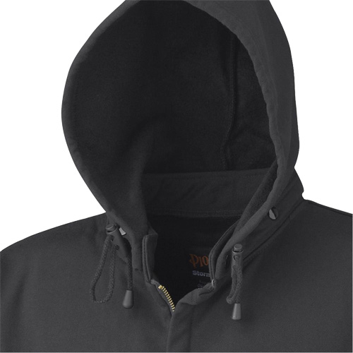 337 Flame-Resistant Zip Style Hoodie, Men's, X-Small, Black, 22 cal/cm² Superchem Industries