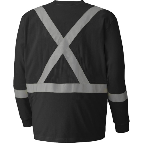 340SFA Chemise de s&eacute;curit&eacute; &agrave; manches longues ignifuge, Petit, Noir Superchem Industries