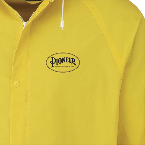 577J Rain Jacket, Polyester/PVC, Small, Yellow Superchem Industries