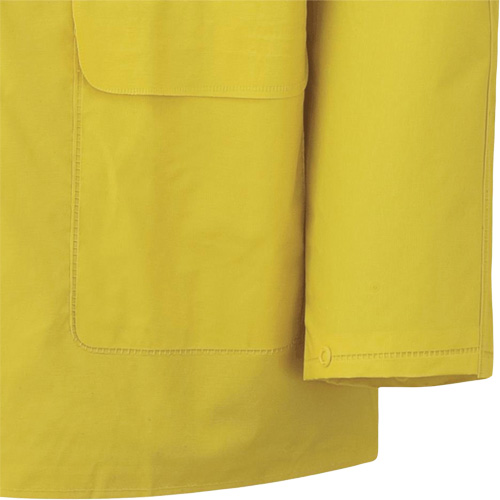 577J Rain Jacket, Polyester/PVC, Small, Yellow Superchem Industries