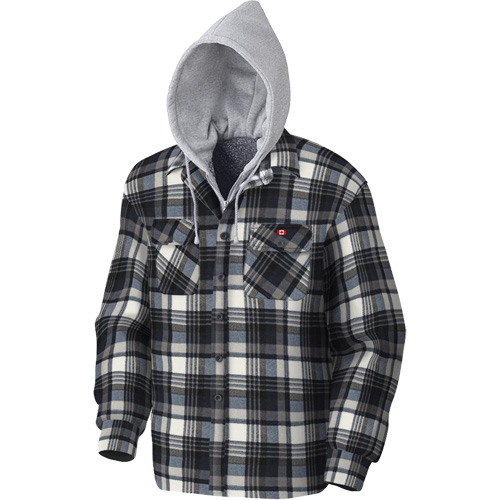 415BG Quilted Hooded Shirt, Men's, X-Small, Multi-Colour Superchem Industries
