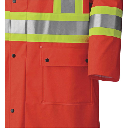 5896 Manteau long imperm&eacute;able et ignifuge, Petit, Orange haute visibilit&eacute; Superchem Industries