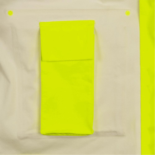 5881 Manteau de pluie ignifuge et protection contre les &eacute;clats d'arc &eacute;lectrique, T-petit, Jaune haute visibilit&eacute;, 10 cal/cm² Superchem Industries