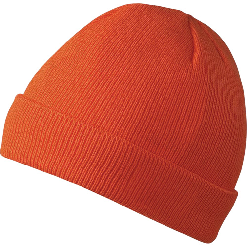 5564A Tuque doubl&eacute;e, Doublure en Acrylique, Taille unique, Orange haute visibilit&eacute; Superchem Industries