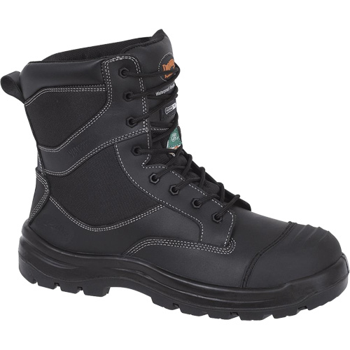 1050 Black Composite Safety Work Boots, Leather, Size 14, Impermeable Superchem Industries