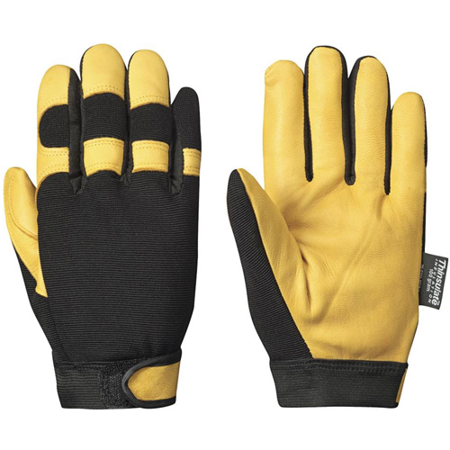 891 Gants ergonomiques isol&eacute;s de m&eacute;canicien, Paume Cuir fleur de ch&egrave;vre, Taille Petit Superchem Industries