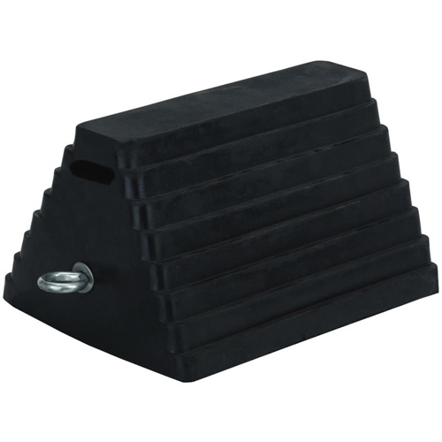 298 Double-Sided Wheel Chock, 6" x 8", Black Superchem Industries