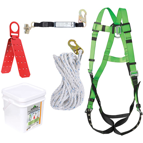 RK8-50 Grommeted Fall Protection Kit, Roofer's Kit Superchem Industries