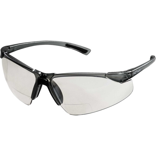 XM340RX Lunettes de s&eacute;curit&eacute; avec grossissement 2X, Lentille Transparent, Anti-&eacute;gratignures, ANSI Z87+/R&eacute;pond ou surpasse la norme CSA Z94.3 Superchem Industries