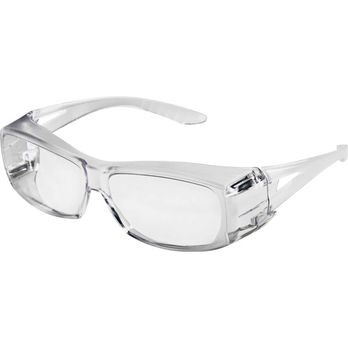X350 Lunettes de s&eacute;curit&eacute; OTG, Lentille Transparent, Anti-&eacute;gratignures, ANSI Z87+/R&eacute;pond ou surpasse la norme CSA Z94.3 Superchem Industries