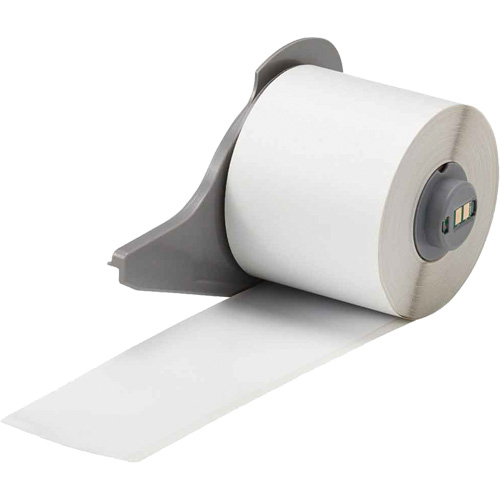 All-Weather Permanent Adhesive Label Tape, Vinyl, White, 2" Width Superchem Industries