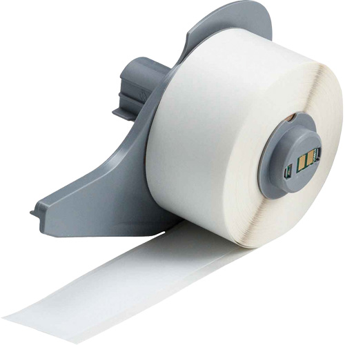 All-Weather Permanent Adhesive Label Tape, Vinyl, White, 1" Width Superchem Industries