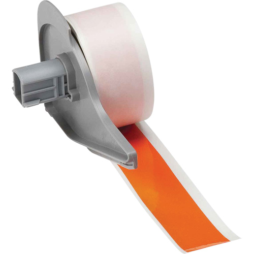 All-Weather Permanent Adhesive Label Tape, Vinyl, Orange, 1" Width Superchem Industries