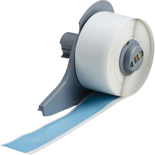 Ruban adh&eacute;sif permanent toutes saisons pour &eacute;tiquettes, Vinyle, Bleu, Largeur de 1" Superchem Industries