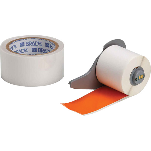 Ruban adh&eacute;sif polyvalent ToughStripe ultra-robuste avec pellicule de protection, Polyester, Orange, Largeur de 2" Superchem Industries