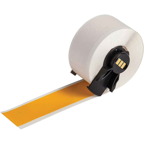 Multi-Purpose Label Tape, Vinyl, Yellow, 1" Width Superchem Industries