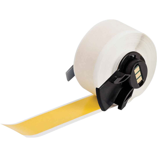 Multi-Purpose Label Tape, Vinyl, Yellow, 1.9" Width Superchem Industries