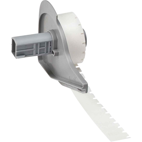 Harsh Environment Multi-Purpose Labels, Polyester, 0.35" L x 0.2" H, Black on Clear Superchem Industries