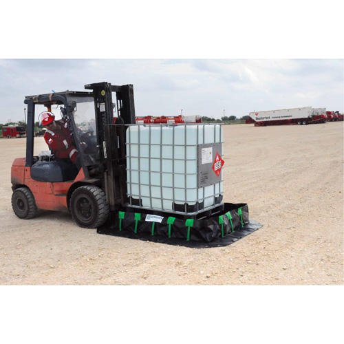 Berme Ultra-Containment Berm, Capacit&eacute; 748 gal. US, 10' la x 10' lo x 12" h, Paroi &agrave; piquets Superchem Industries