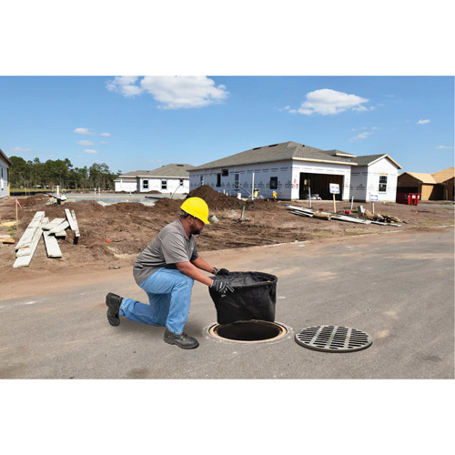 Bac de r&eacute;tention rond Ultra-Drain Guard avec orifice de trop-plein, Huile & s&eacute;diments, 25" - 29" lo x 25" - 29" la Superchem Industries