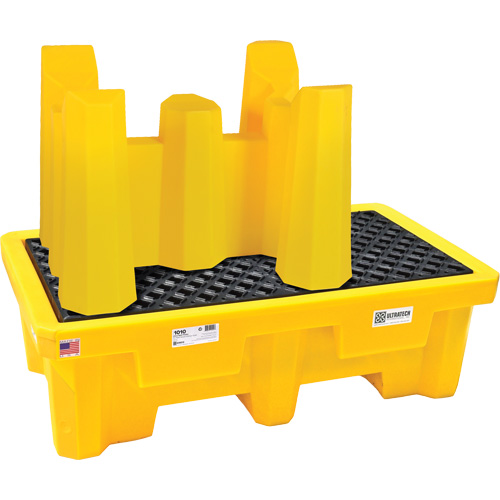 1-Drum Ultra-Drum Rack Containment Systems&reg;, 52" L x 49.5" W x 29" H, 66 US gal. Capacity Superchem Industries