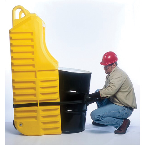 Drum Dolly, 26.5" L x 26.5" W x 5" H, 800 US gal. Spill Cap. Superchem Industries