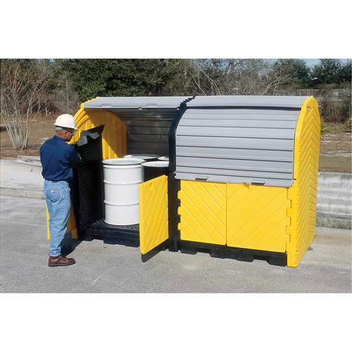 Extender Kit with Drain for Ultra-Hard Top Spill Pallets&reg;, 64" L x 79" W x 62" H, 9000 lbs. Load Capacity Superchem Industries