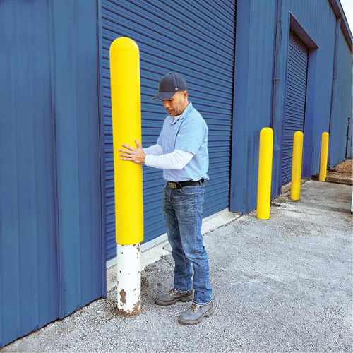 Ultra-Post Protector&reg;, 6" Dia. x 52" L, Yellow Superchem Industries
