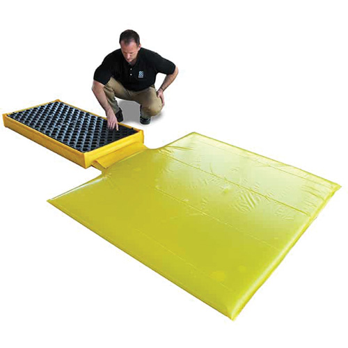 Ultra-Spill Deck flexible, &agrave; vessie, 2 barils, Capacit&eacute; de d&eacute;versement 88 gal. US, 48" x 27" x 5" Superchem Industries