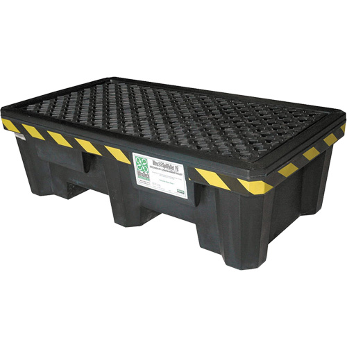 Ultra-Spill Pallet mod&egrave;le &eacute;conomique, 2 barils, Capacit&eacute; de d&eacute;versement 66 gal. US, 53" x 29" x 16,5" Superchem Industries