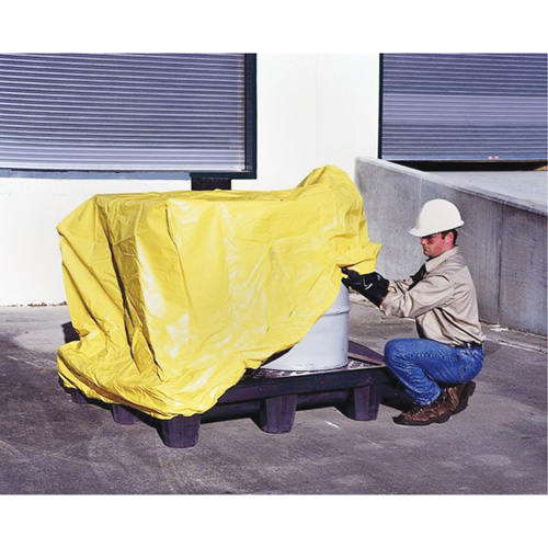 4-Drum Spill Pallet Pullover Cover Superchem Industries