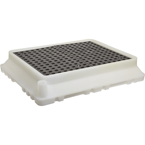 P4 Ultra-Spill Tray, 17" lo x 21" la x 4" h, Cap. de d&eacute;versement 2,9 gal. US Superchem Industries
