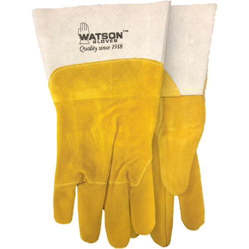 Ram Tough Welding Gloves, Goat Grain/Split Cowhide, Size Medium Superchem Industries