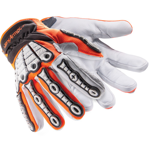 Chrome SLT&reg; Oasis 4073 Impact Gloves, 6/X-Small, Goatskin Palm, Hook & Loop Cuff Superchem Industries