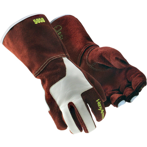 Gants de soudage HeatArmor 5050, Cuir de vache refendu, Taille Petit/7 Superchem Industries