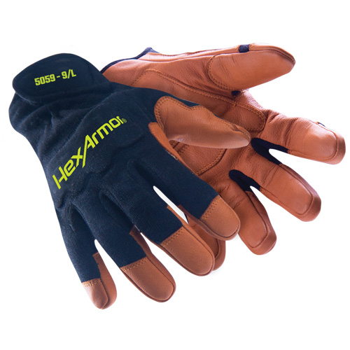 HeatArmor&reg; 5059 Welding Gloves, Grain Goatskin, Size Small/7 Superchem Industries