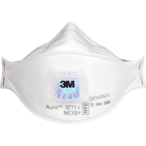 Aura 9211+ Particulate Respirator, N95, NIOSH Certified Superchem Industries