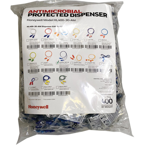 SDT-30 Earplugs Refill for HL400 Dispenser, Bulk - Polybag, Corded Superchem Industries