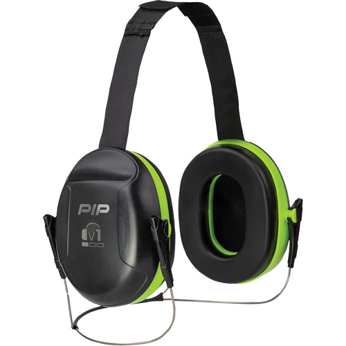 Dynamic V1 Passive Ear Muffs, Neckband, 23 NRR dB Superchem Industries