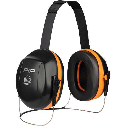 Dynamic V2 Passive Ear Muffs, Neckband, 25 NRR dB Superchem Industries